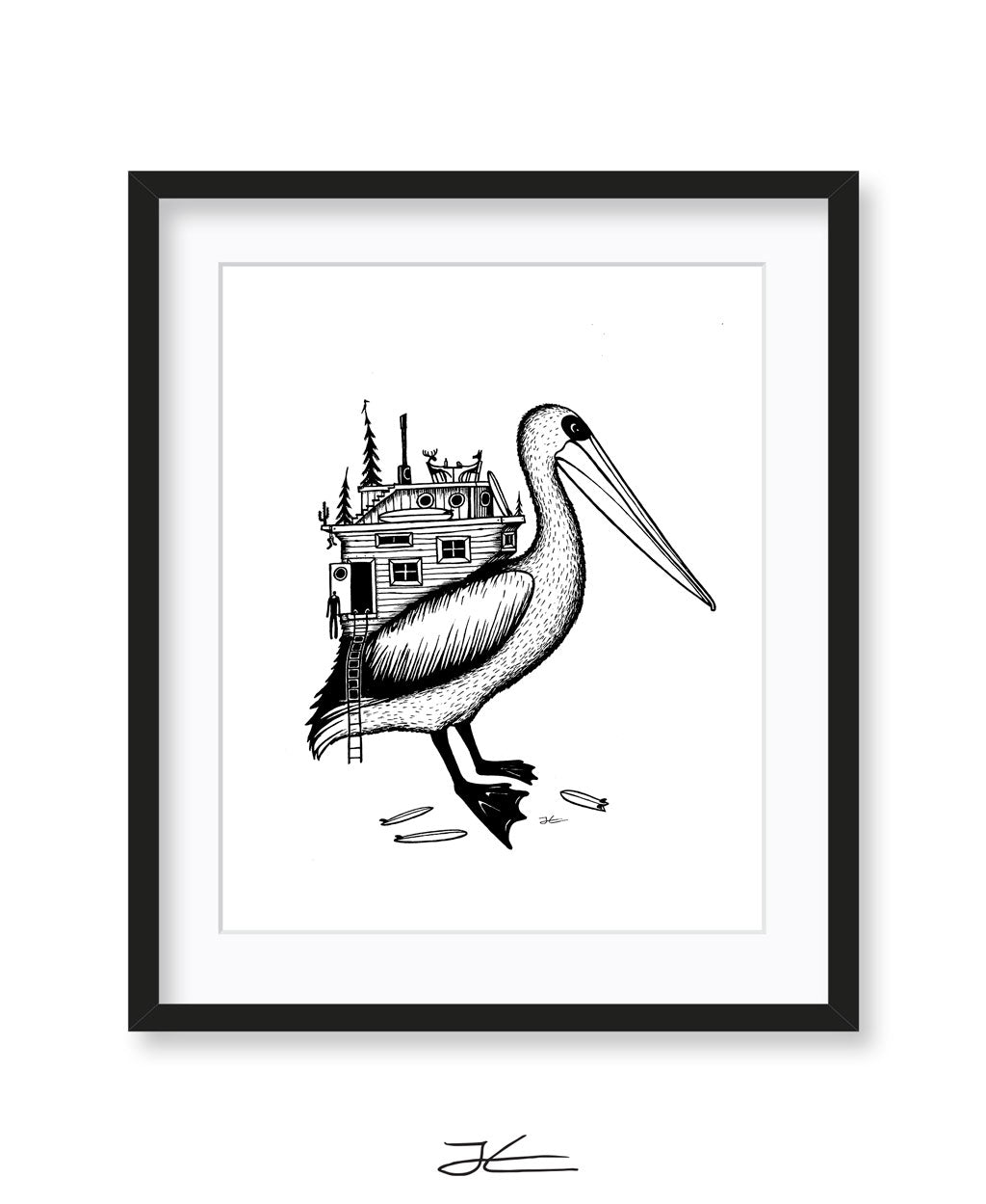 Pelican Home - Print/ Framed Print