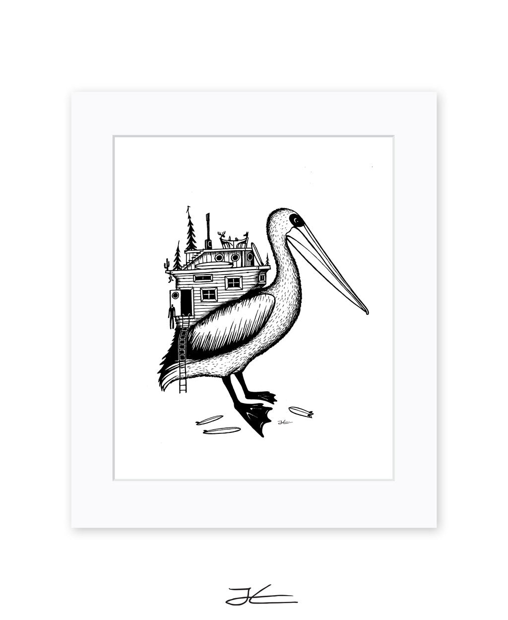 Pelican Home - Print/ Framed Print