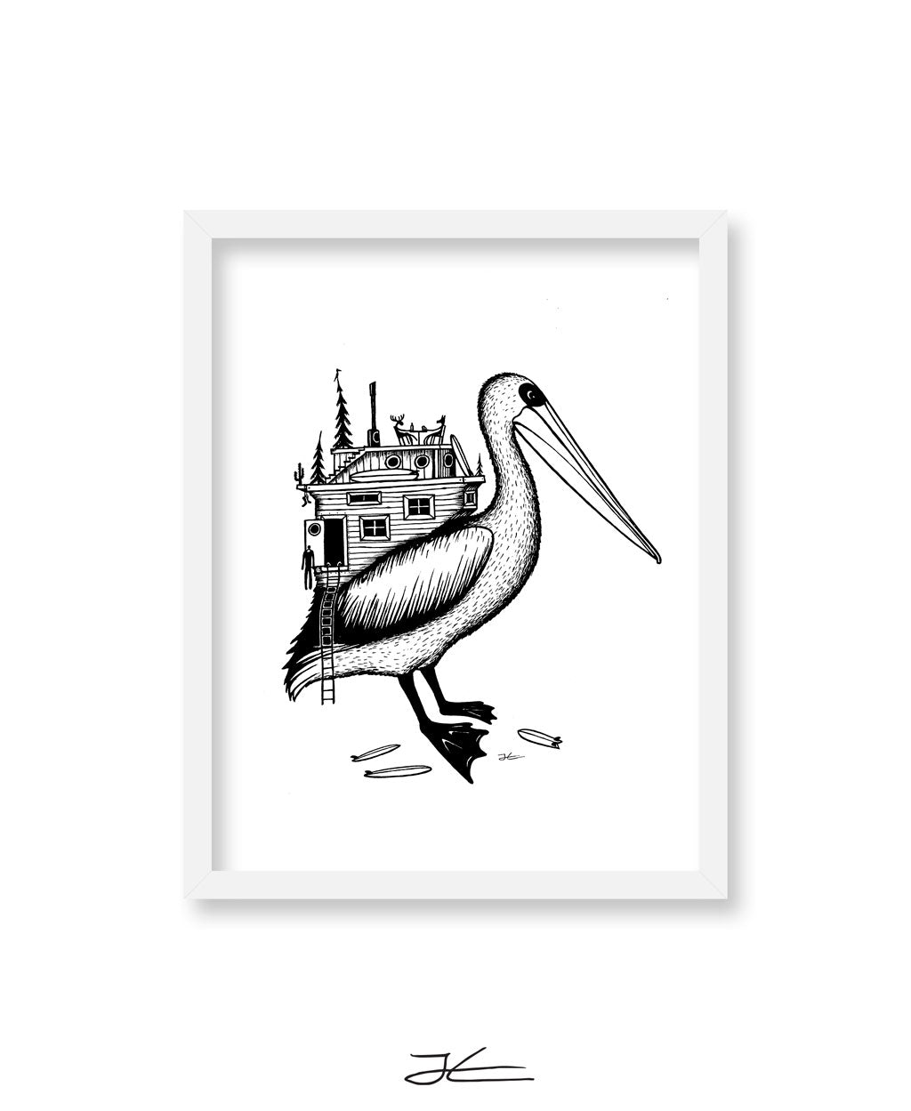 Pelican Home - Print/ Framed Print