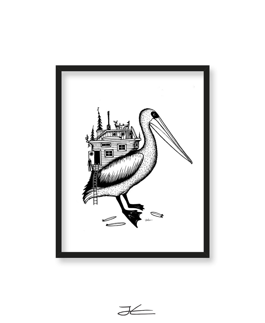 Pelican Home - Print/ Framed Print