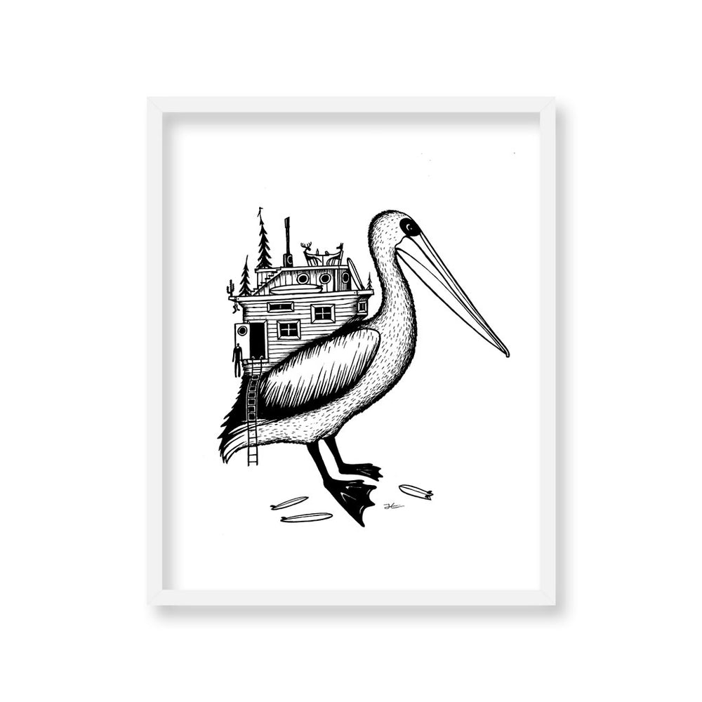 
                  
                    Pelican Home - Print/ Framed Print
                  
                
