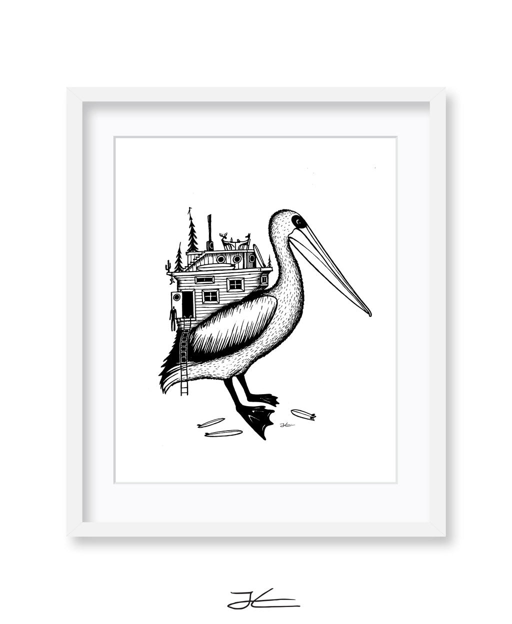 Pelican Home - Print/ Framed Print