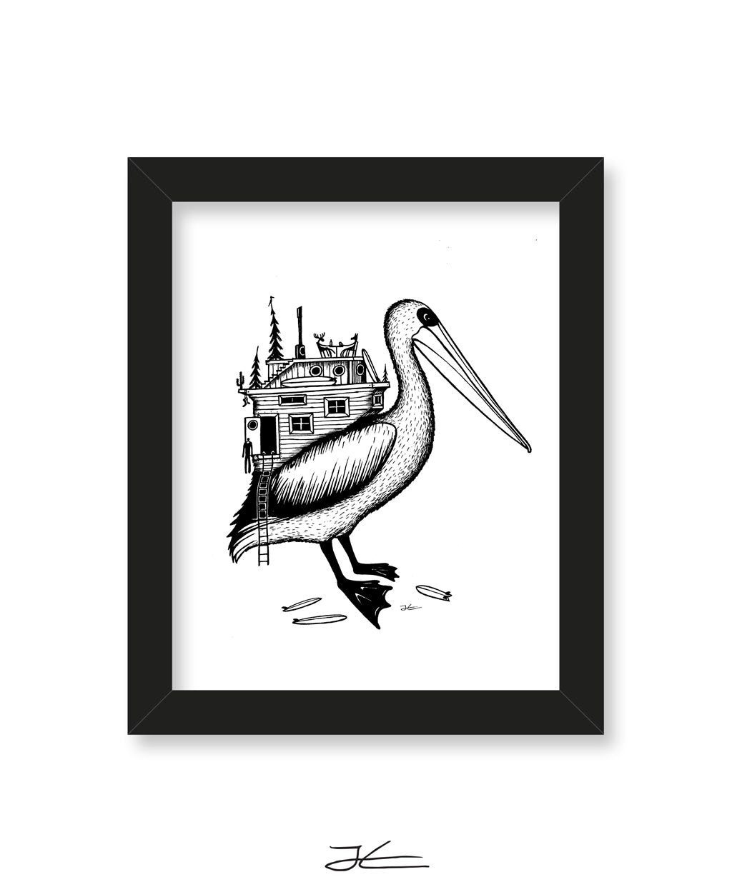 Pelican Home - Print/ Framed Print