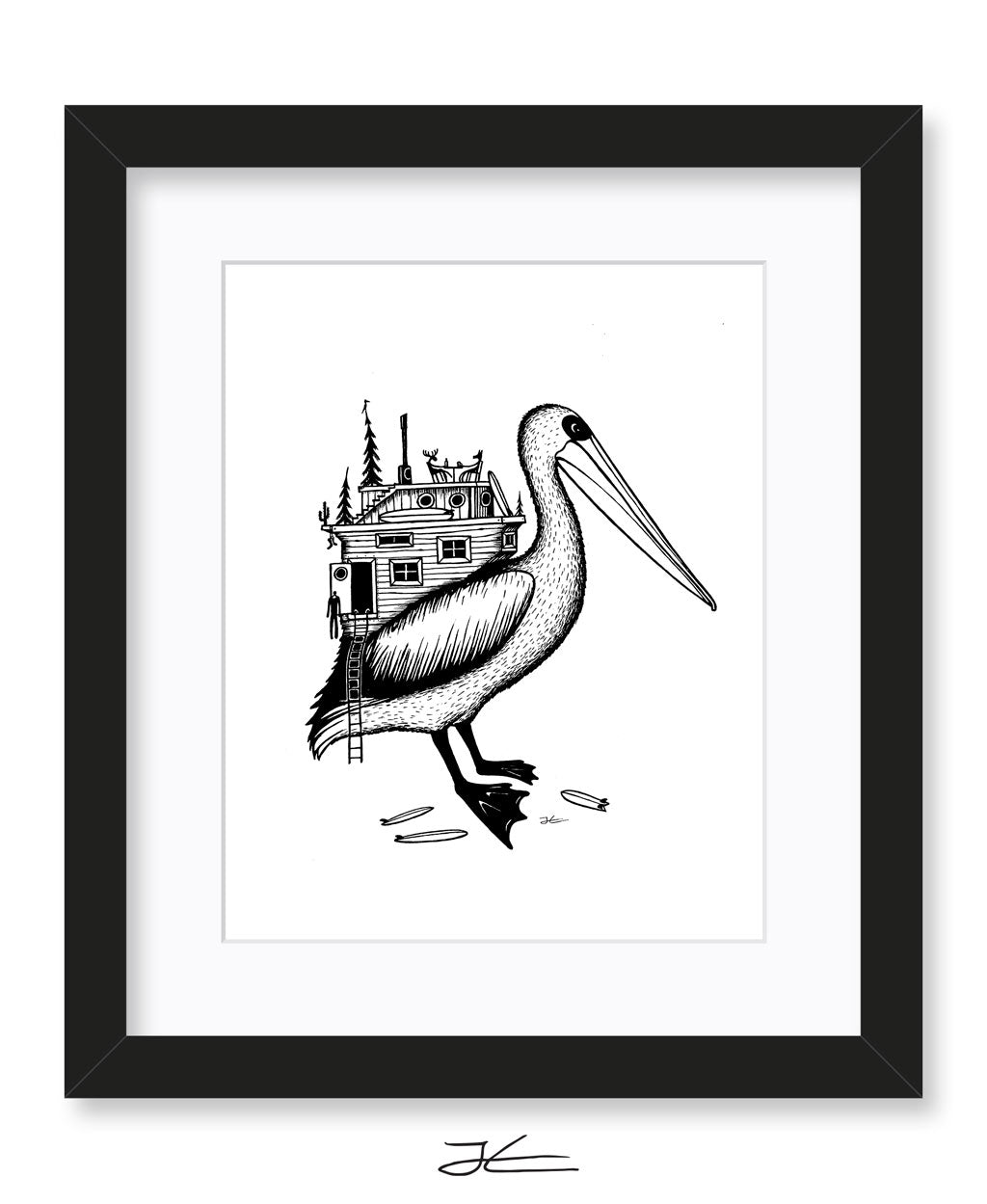 Pelican Home - Print/ Framed Print