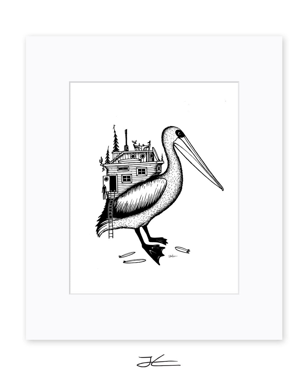Pelican Home - Print/ Framed Print