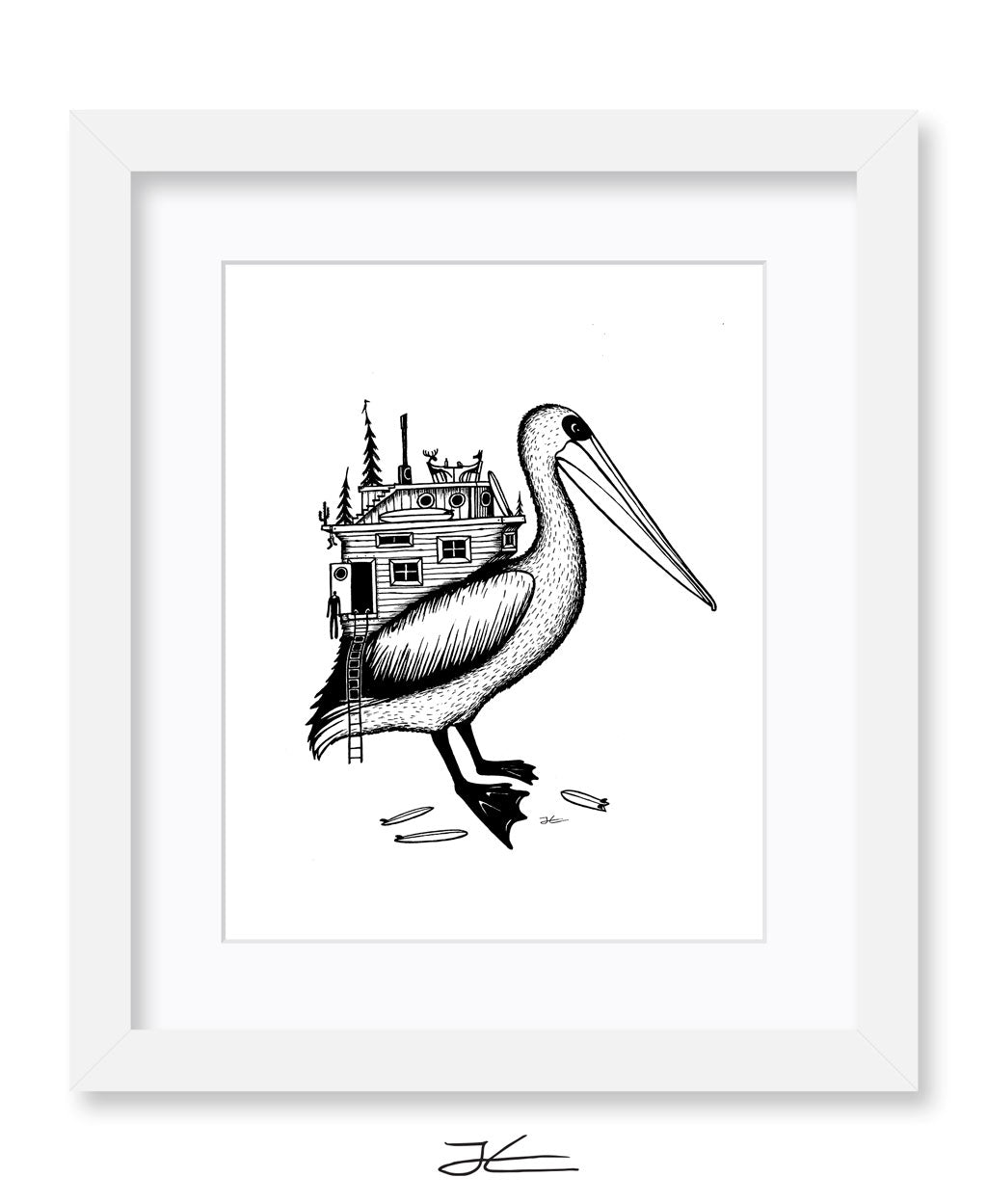 Pelican Home - Print/ Framed Print