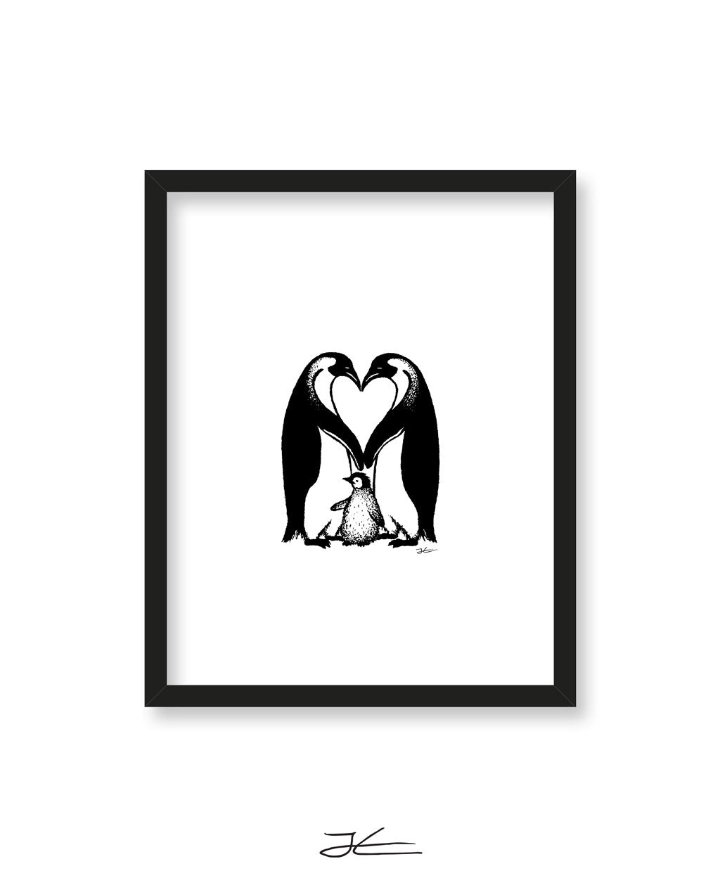 Penguin Love - Print/ Framed Print