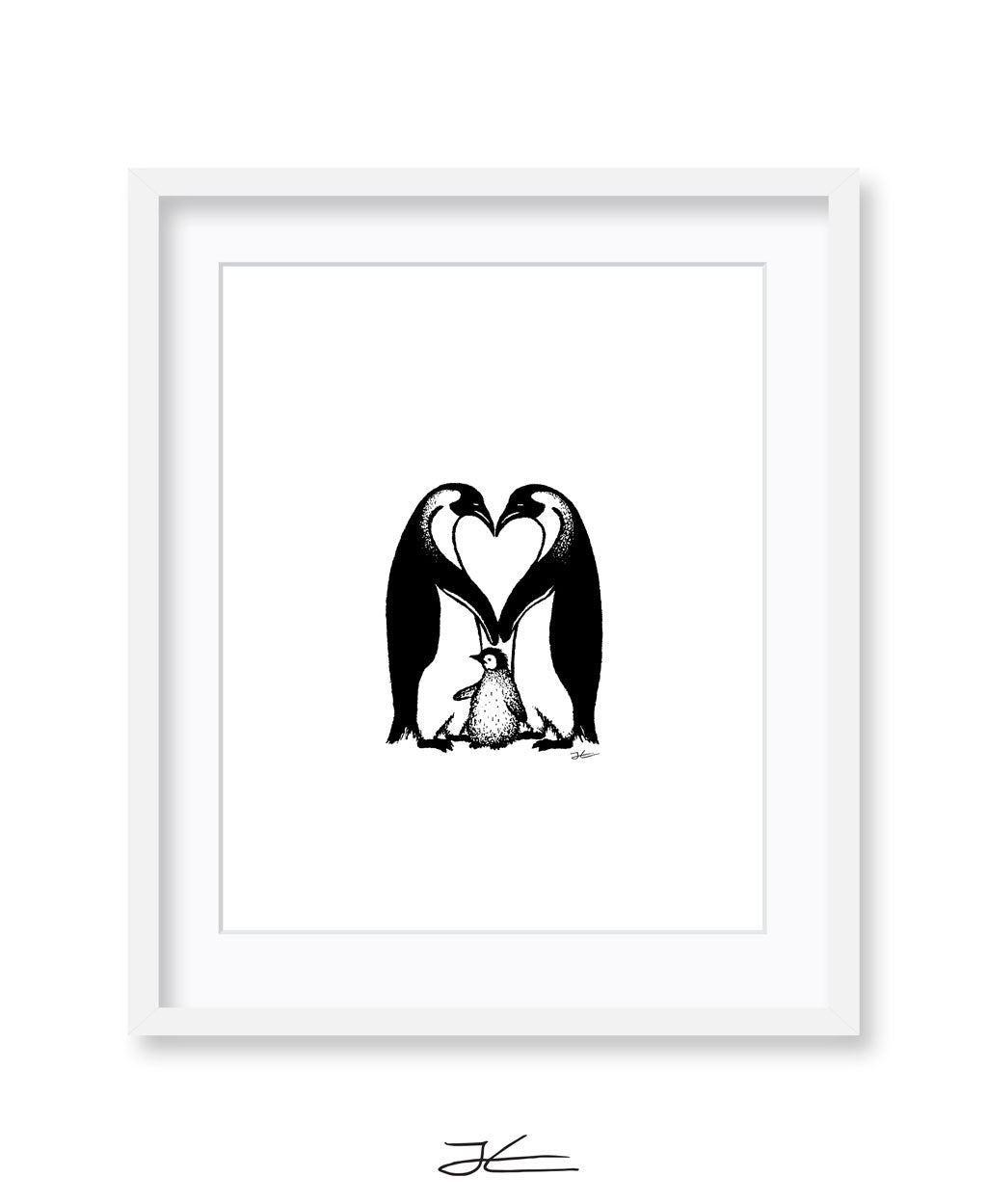 Penguin Love - Print/ Framed Print