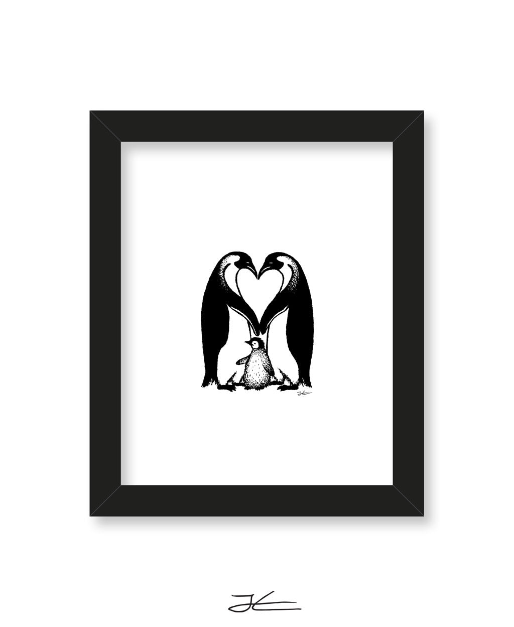 Penguin Love - Print/ Framed Print