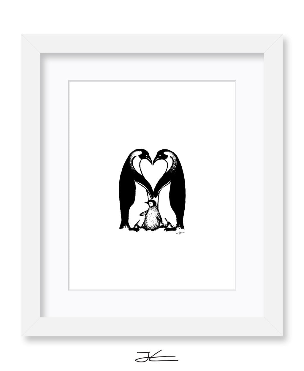 Penguin Love - Print/ Framed Print