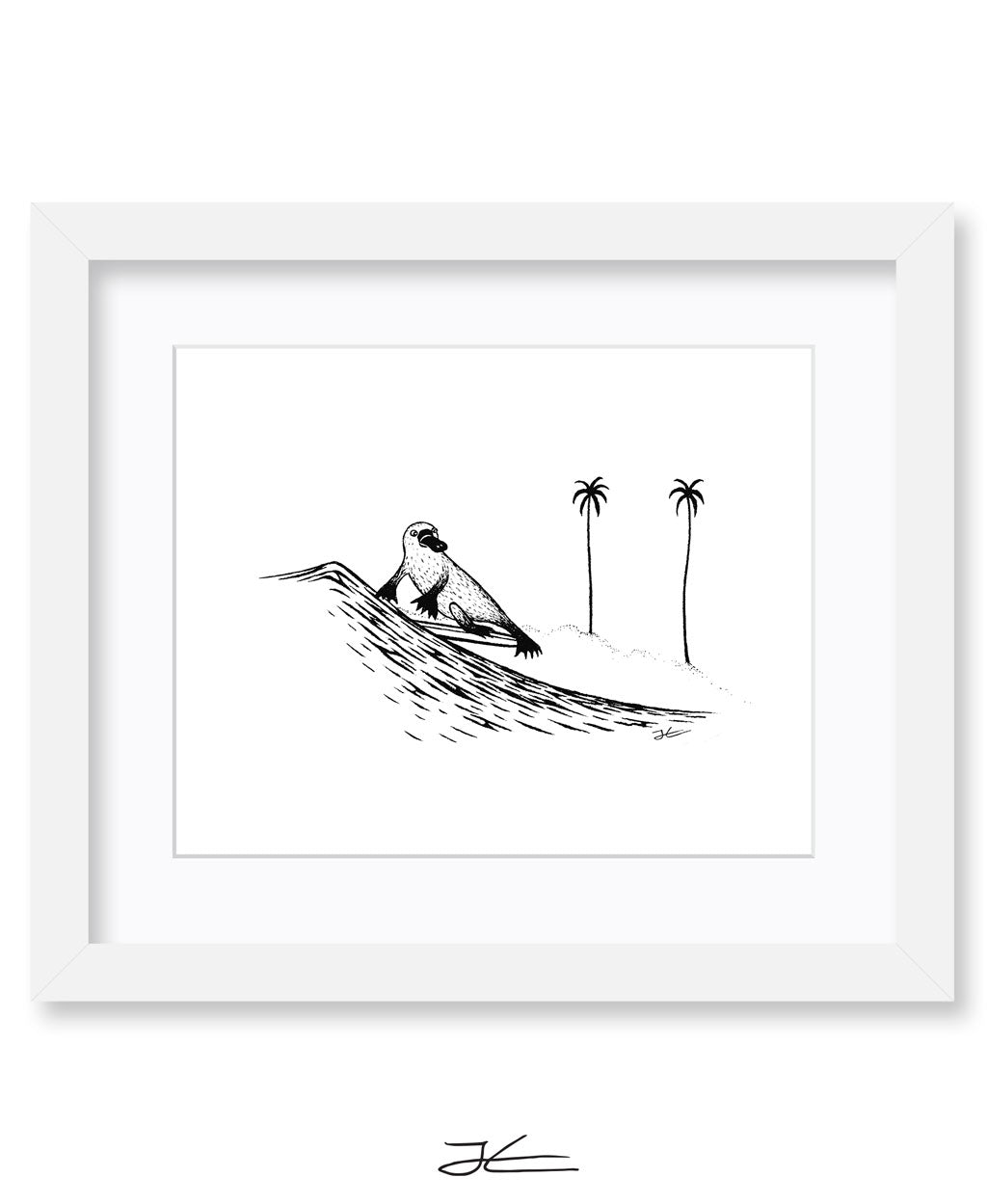 Inktober Platypus - Print/ Framed Print