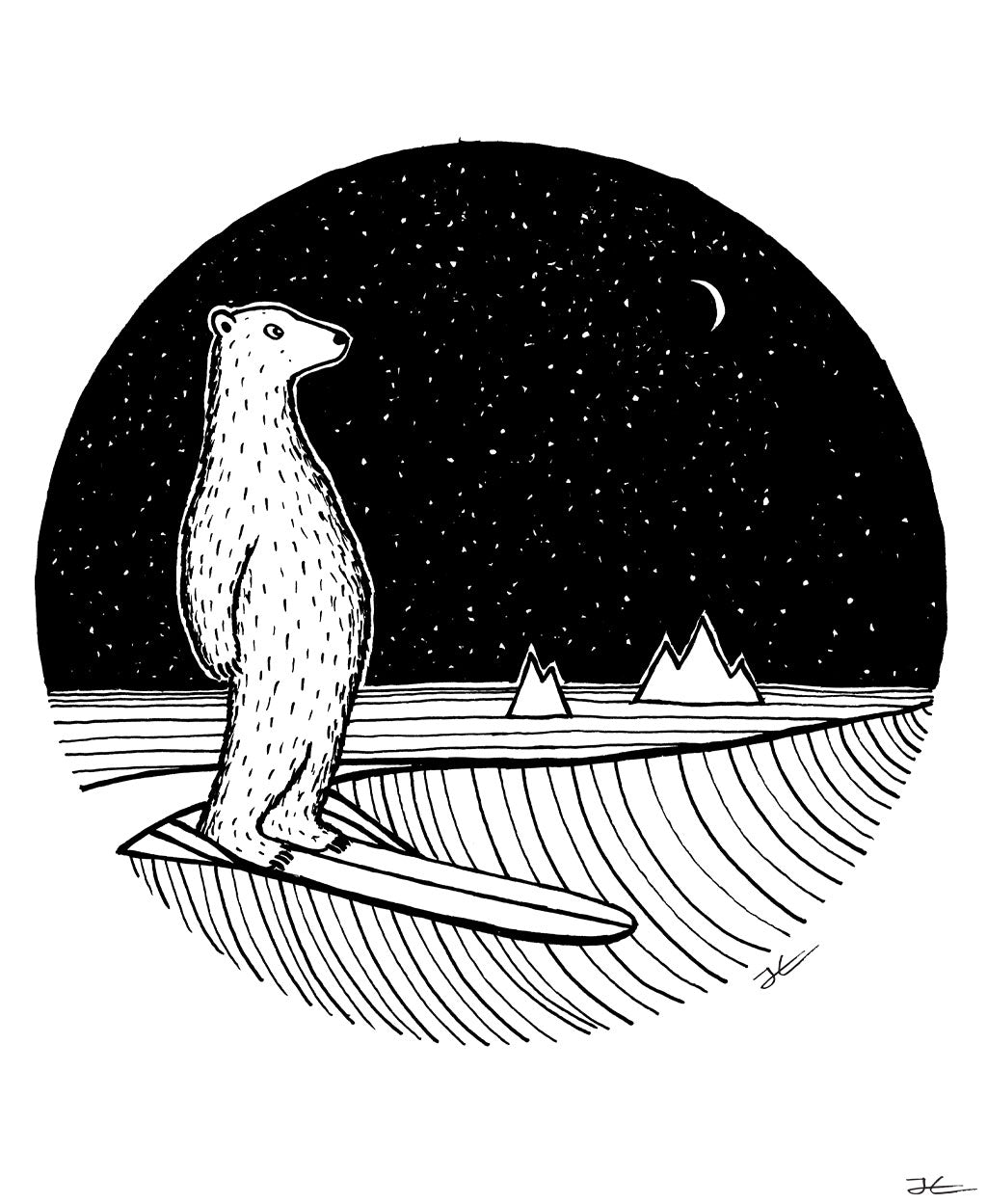 Polar Slide - Print/ Framed Print