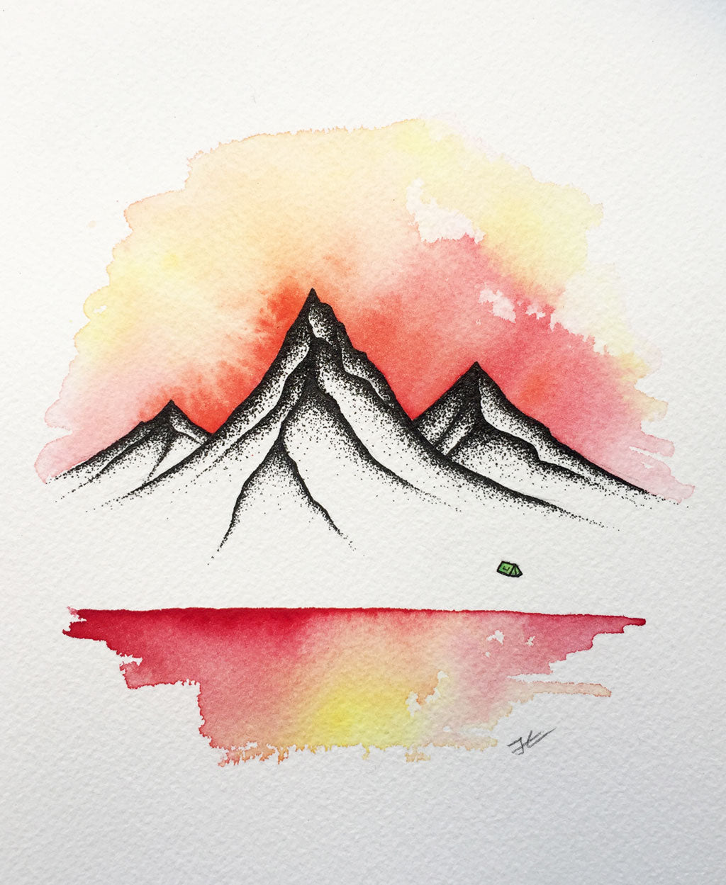 Reflections. Original illustration