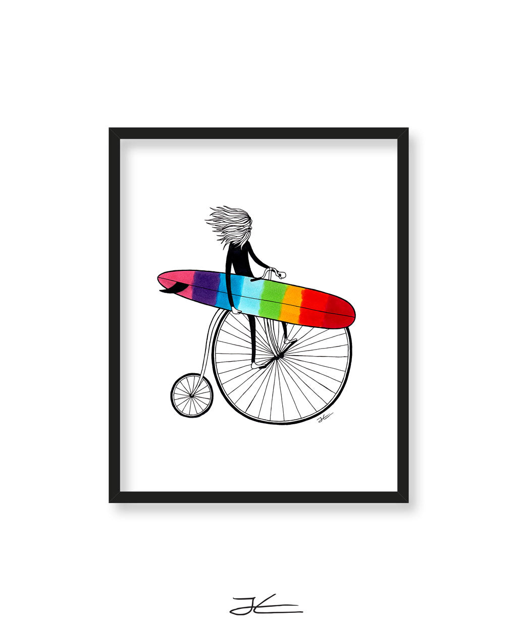 Riding The Rainbow - Print/ Framed Print