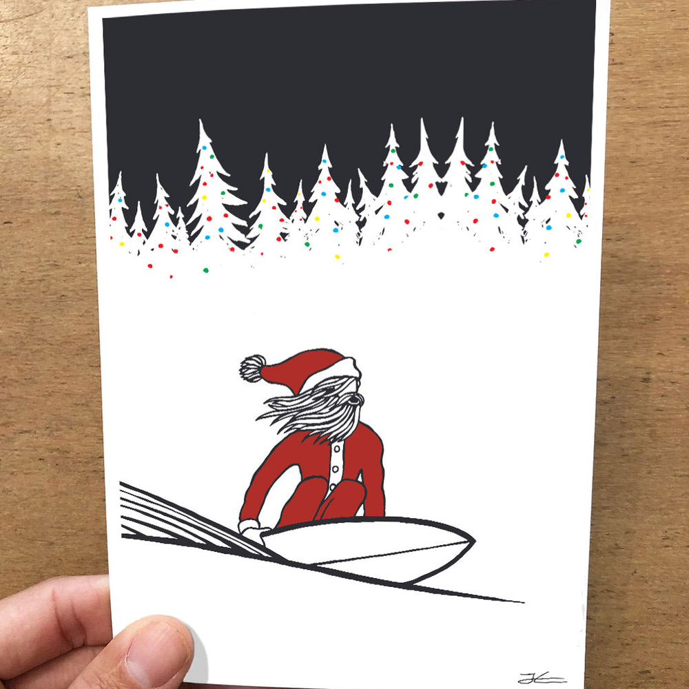 
                  
                    Surfing Santa Folded Card Pack
                  
                