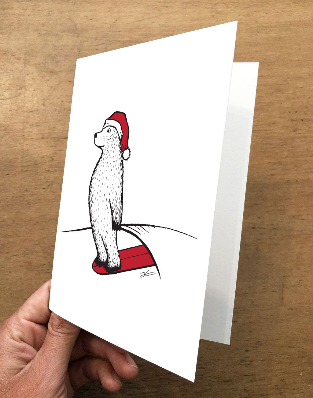 
                  
                    Surfing Santa Bear Folded Card Pack
                  
                