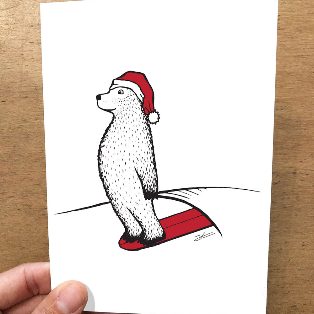 
                  
                    Surfing Santa Bear Folded Card Pack
                  
                