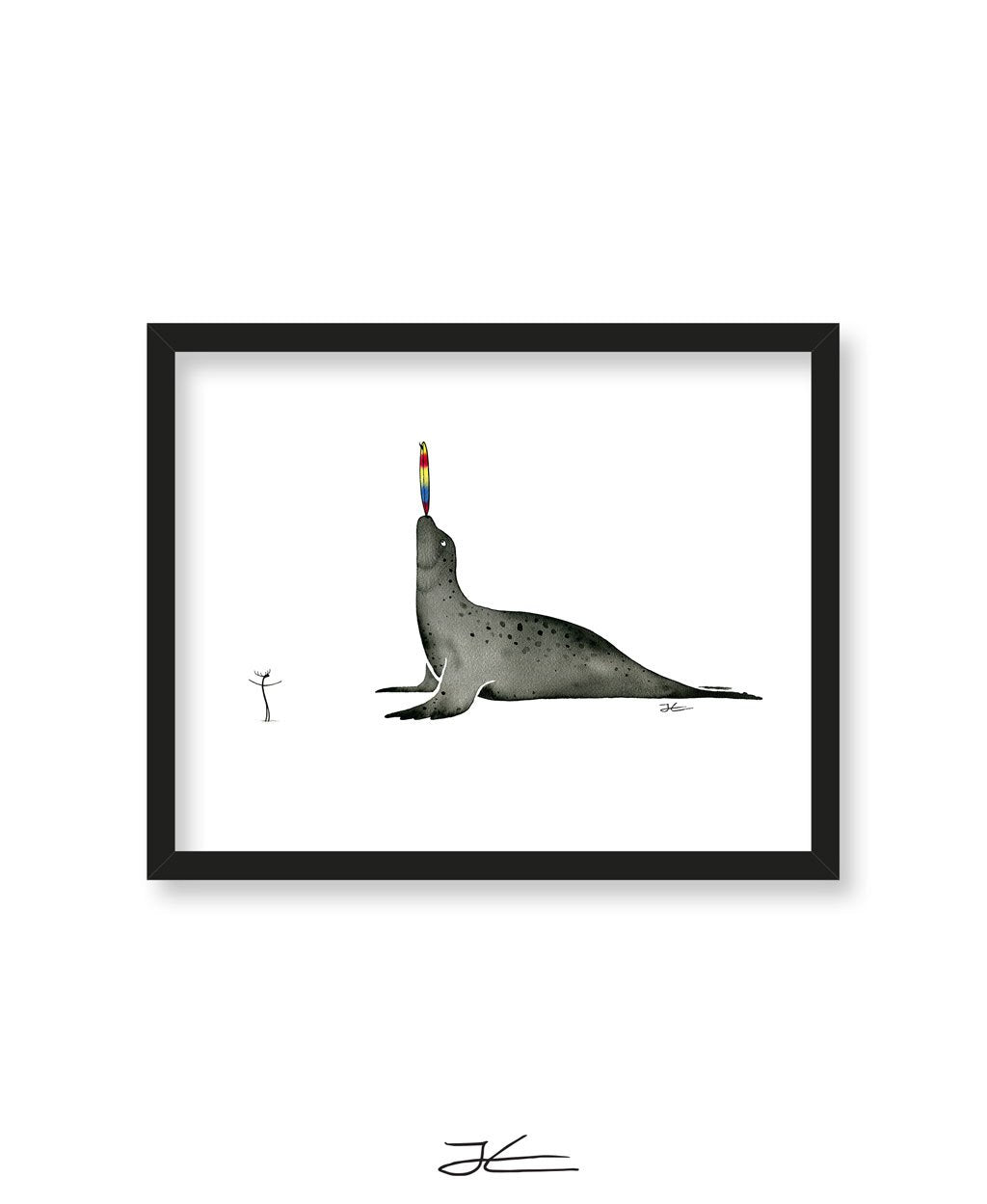 Seal Trick - Print/ Framed Print