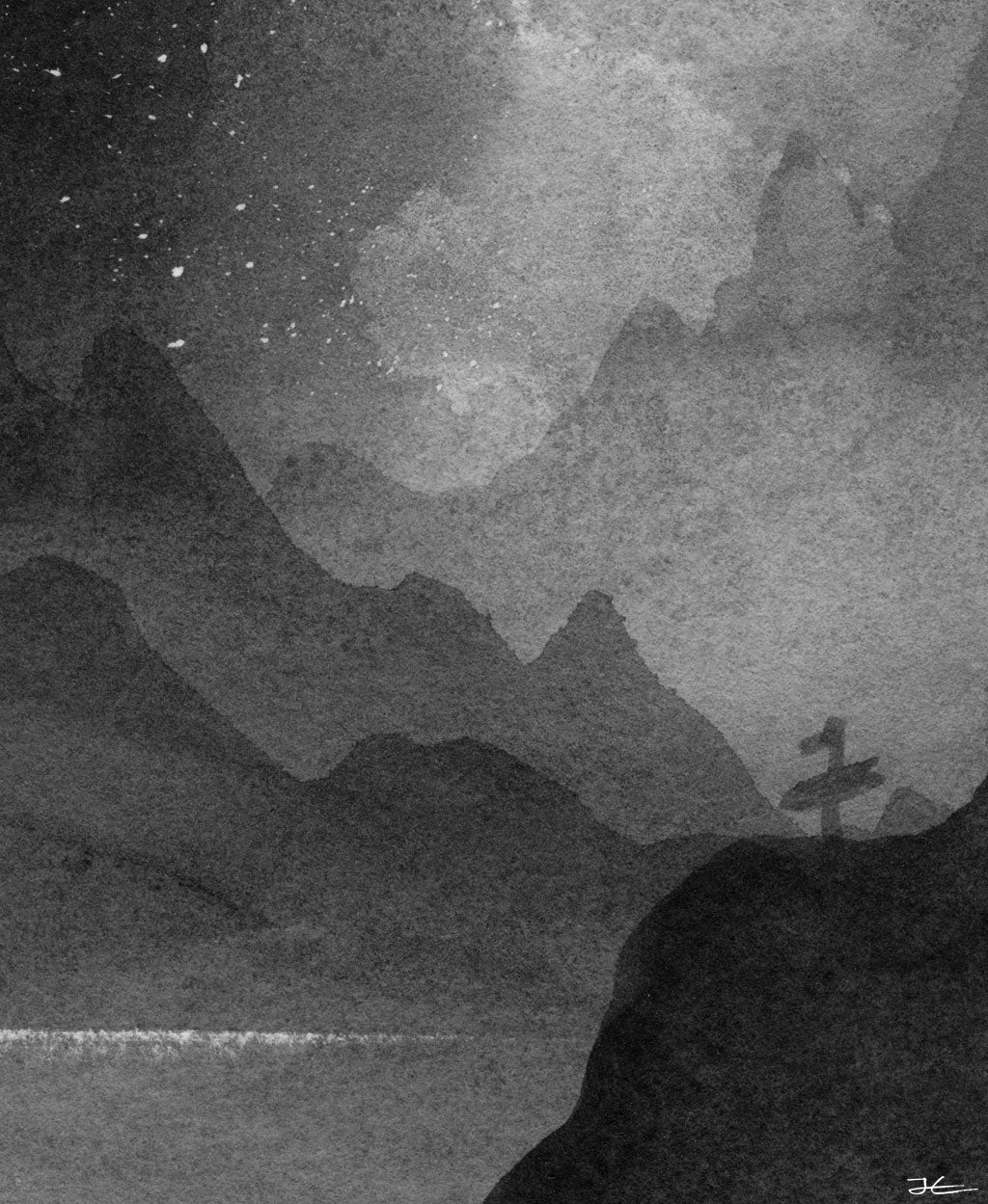 Searching 4. Original illustration - SOLD OUT