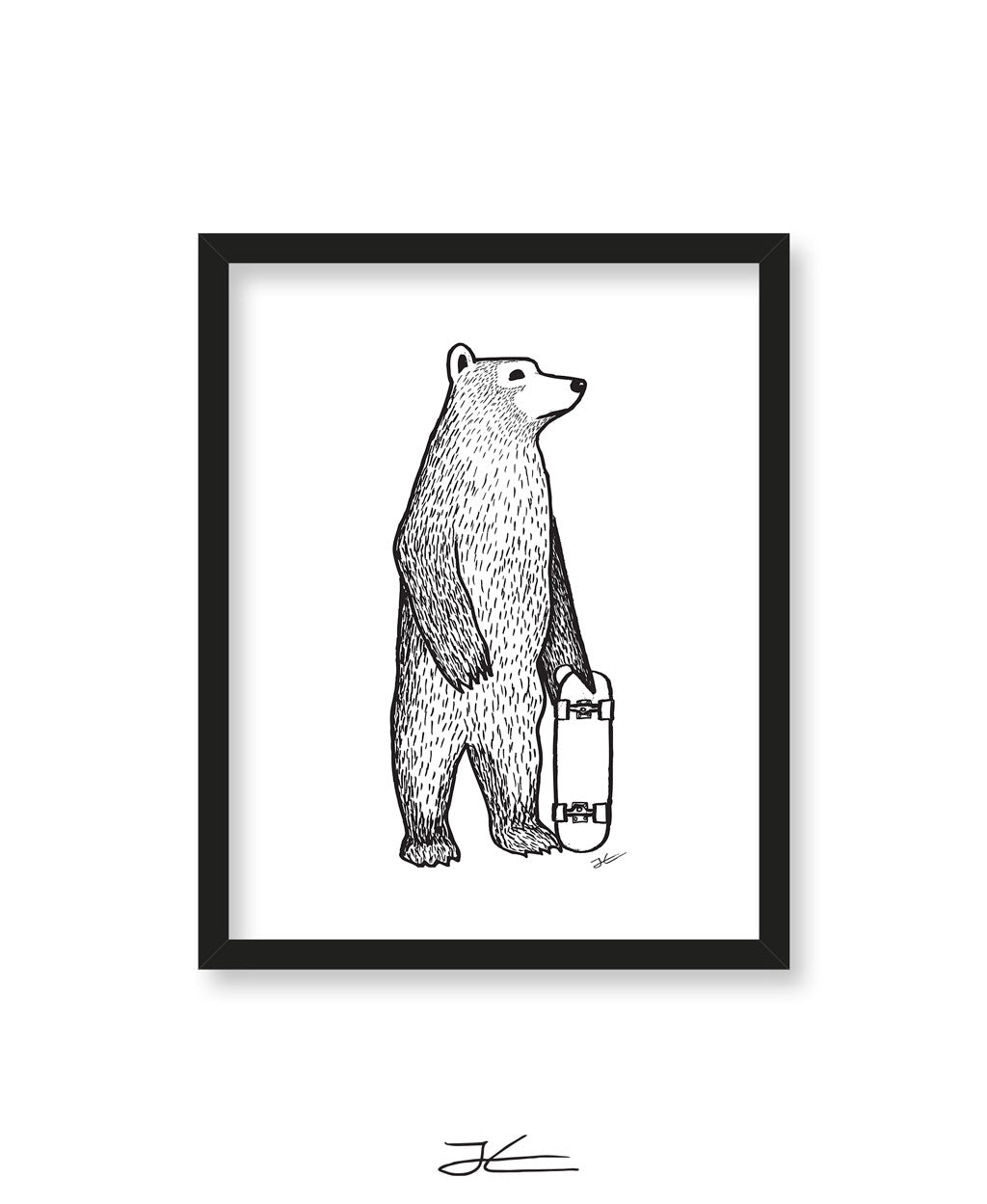 Skate Bear - Print/ Framed Print