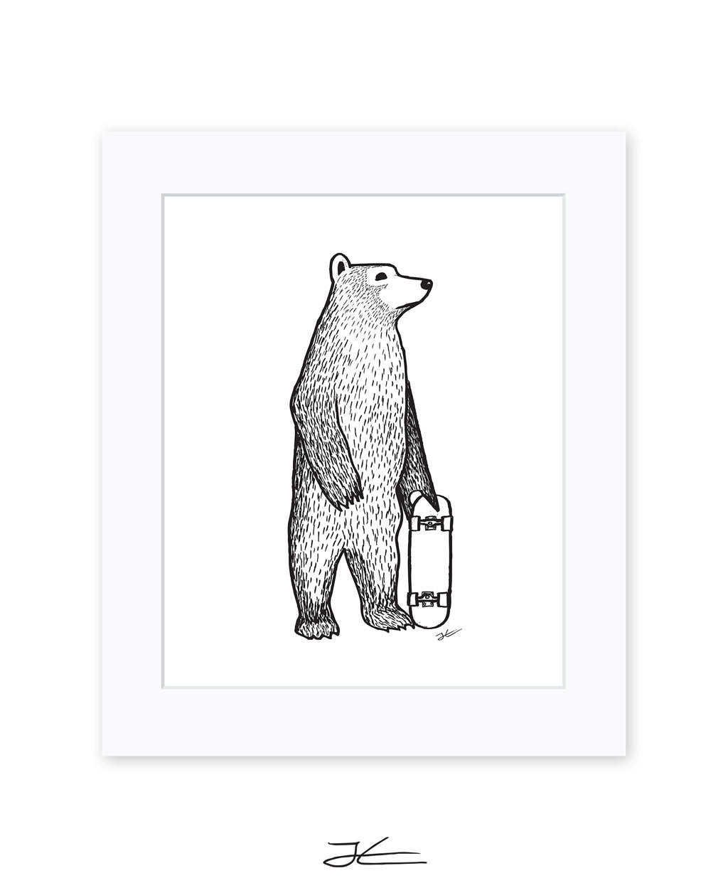 Skate Bear - Print/ Framed Print