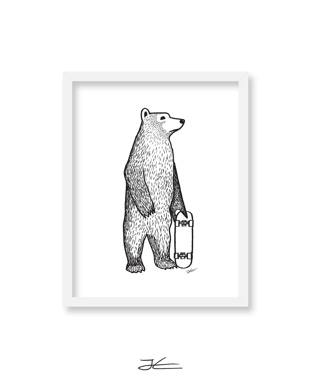 Skate Bear - Print/ Framed Print