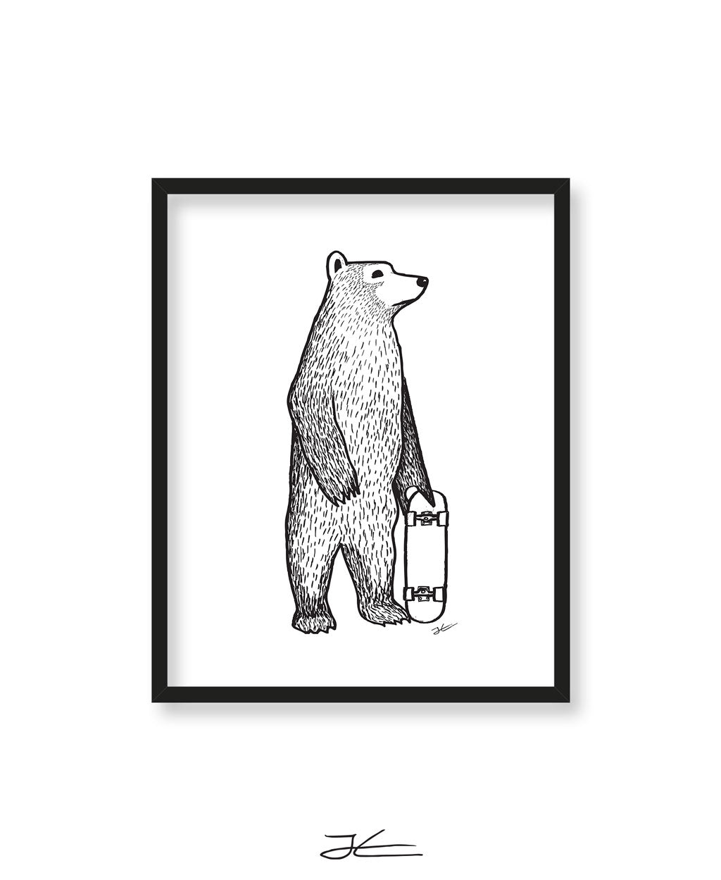Skate Bear - Print/ Framed Print