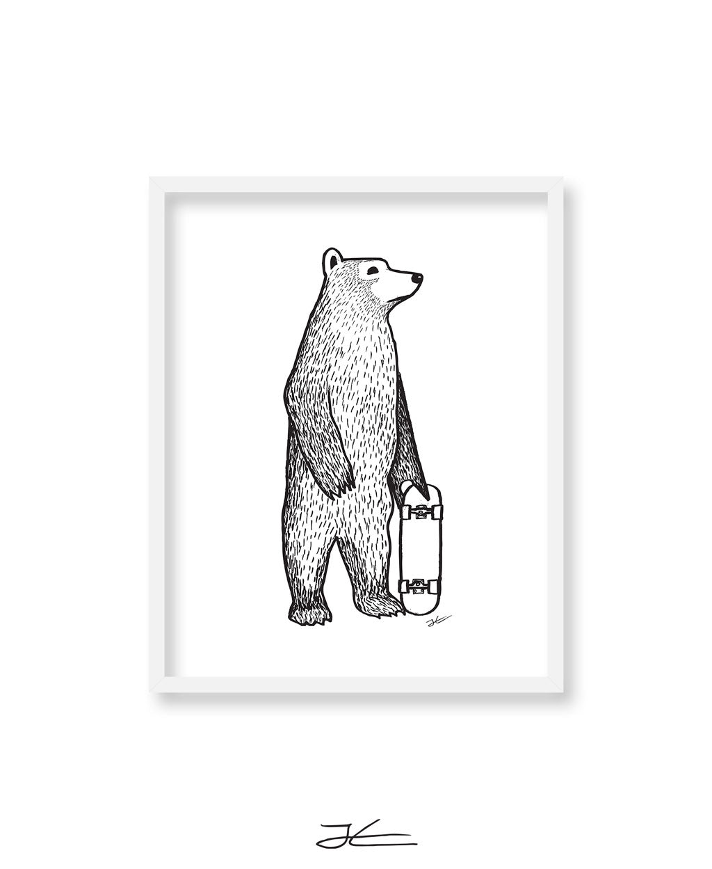 Skate Bear - Print/ Framed Print