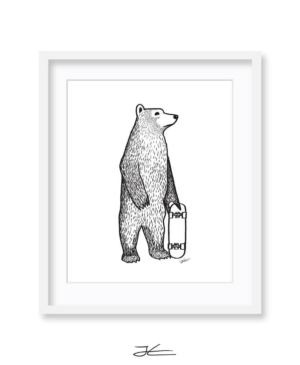 Skate Bear - Print/ Framed Print