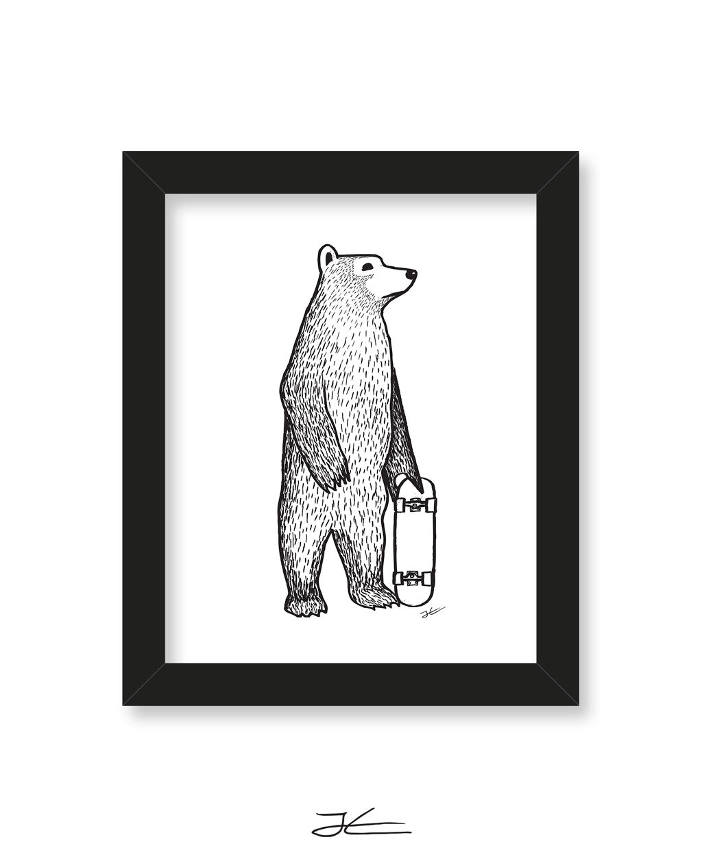Skate Bear - Print/ Framed Print