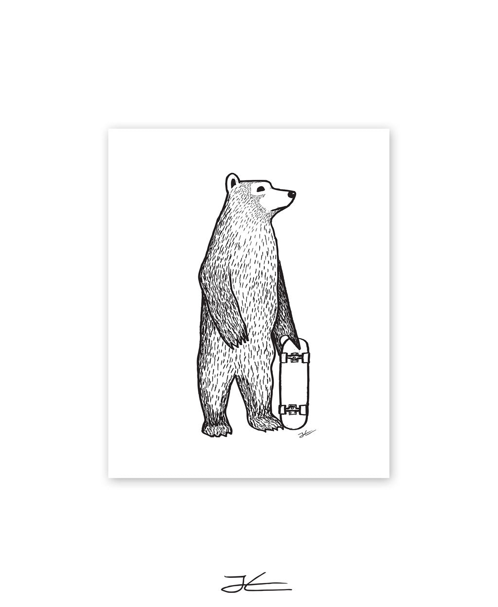 Skate Bear - Print/ Framed Print