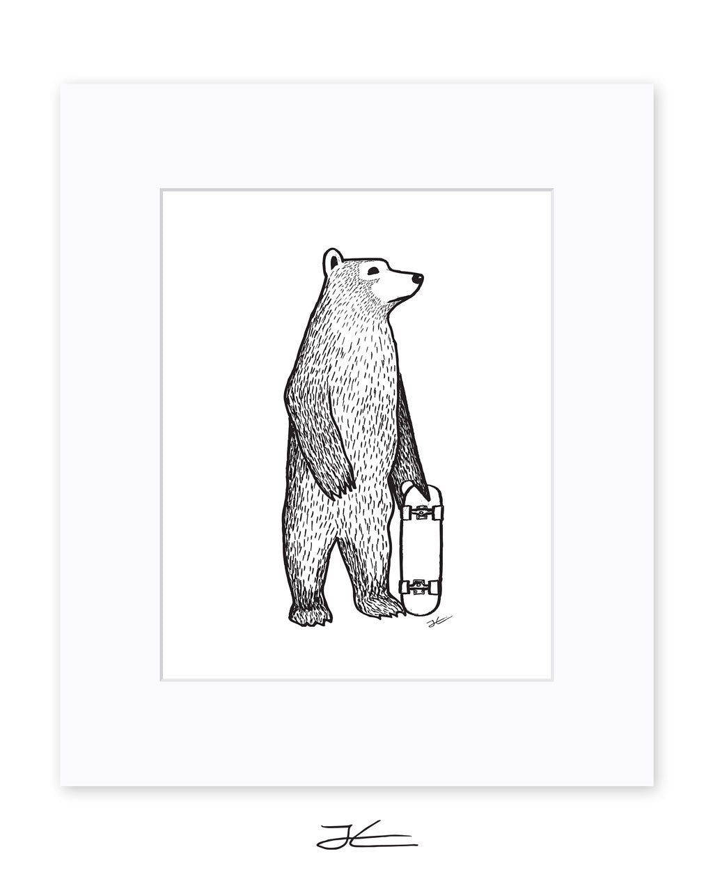 Skate Bear - Print/ Framed Print