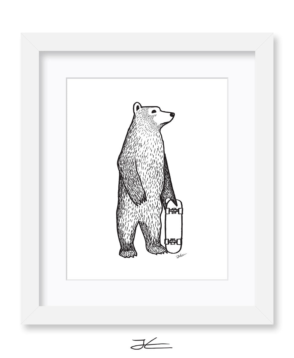 Skate Bear - Print/ Framed Print