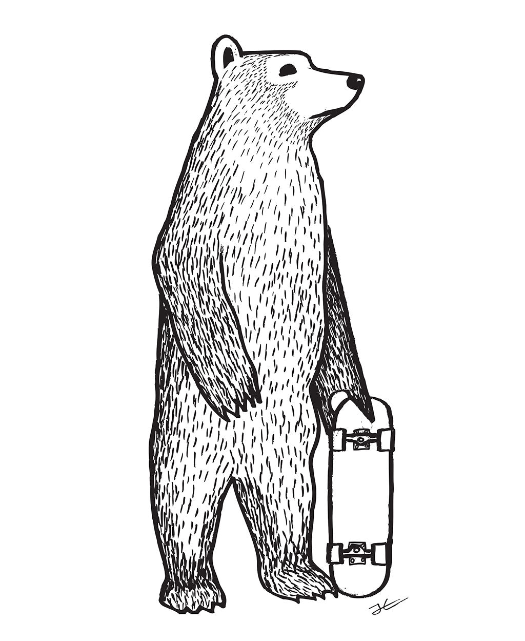 Skate Bear - Print/ Framed Print