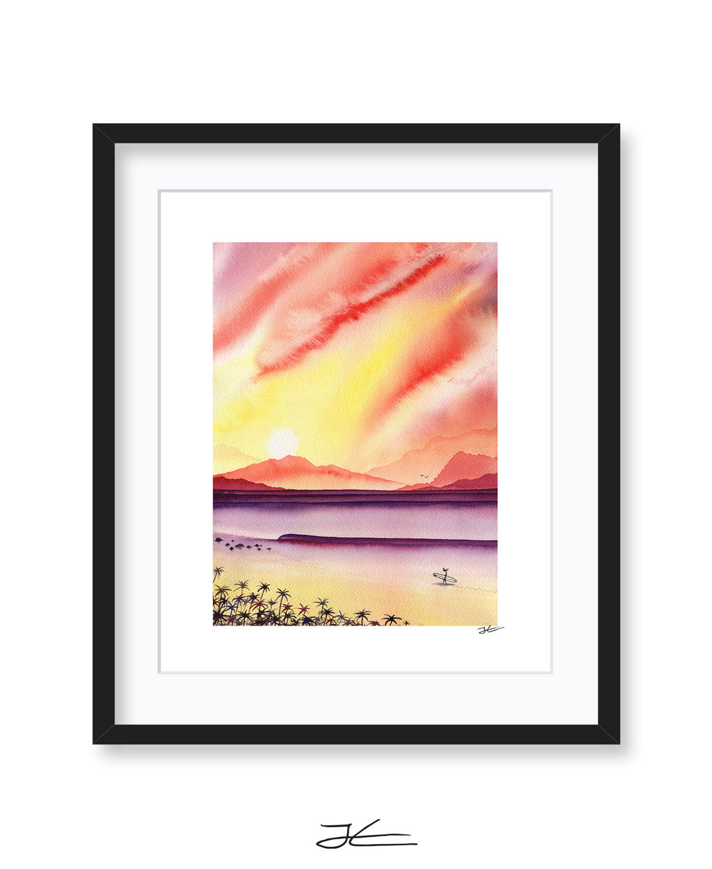 Sunset Surfing - Print/ Framed Print