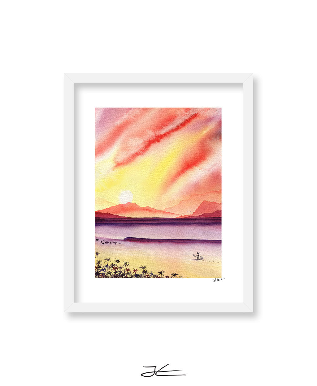 Sunset Surfing - Print/ Framed Print