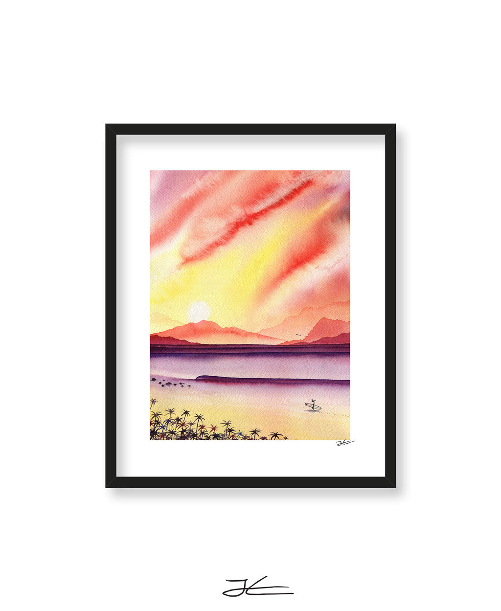 Sunset Surfing - Print/ Framed Print