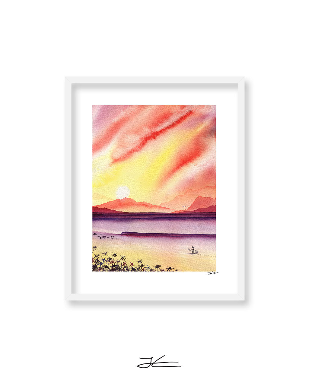 Sunset Surfing - Print/ Framed Print