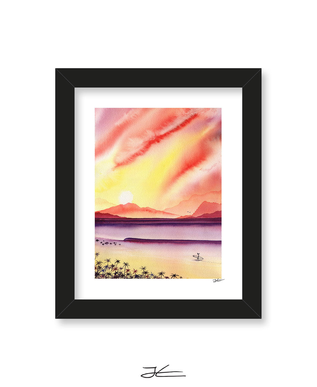 Sunset Surfing - Print/ Framed Print