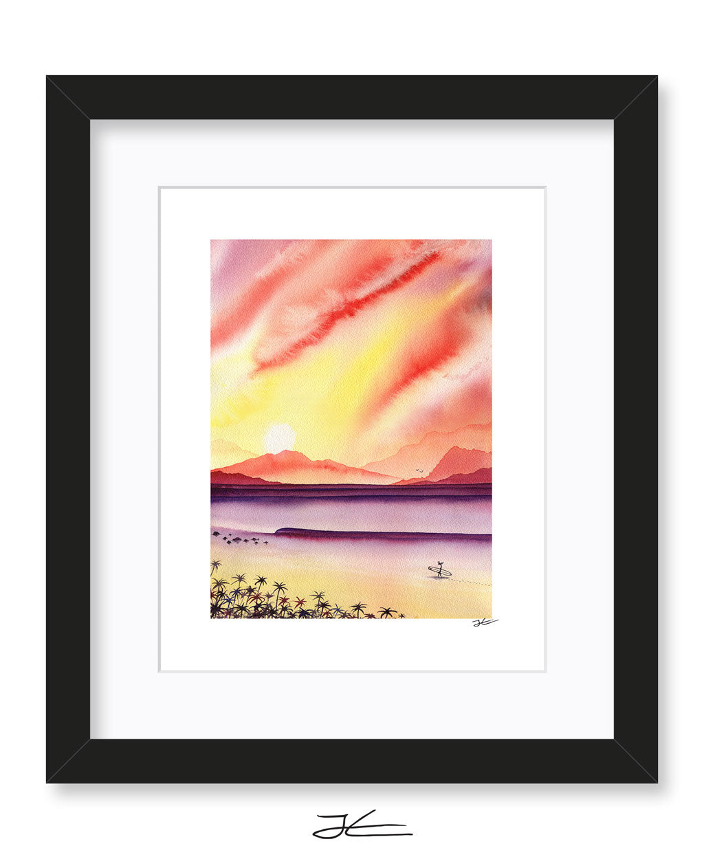 Sunset Surfing - Print/ Framed Print