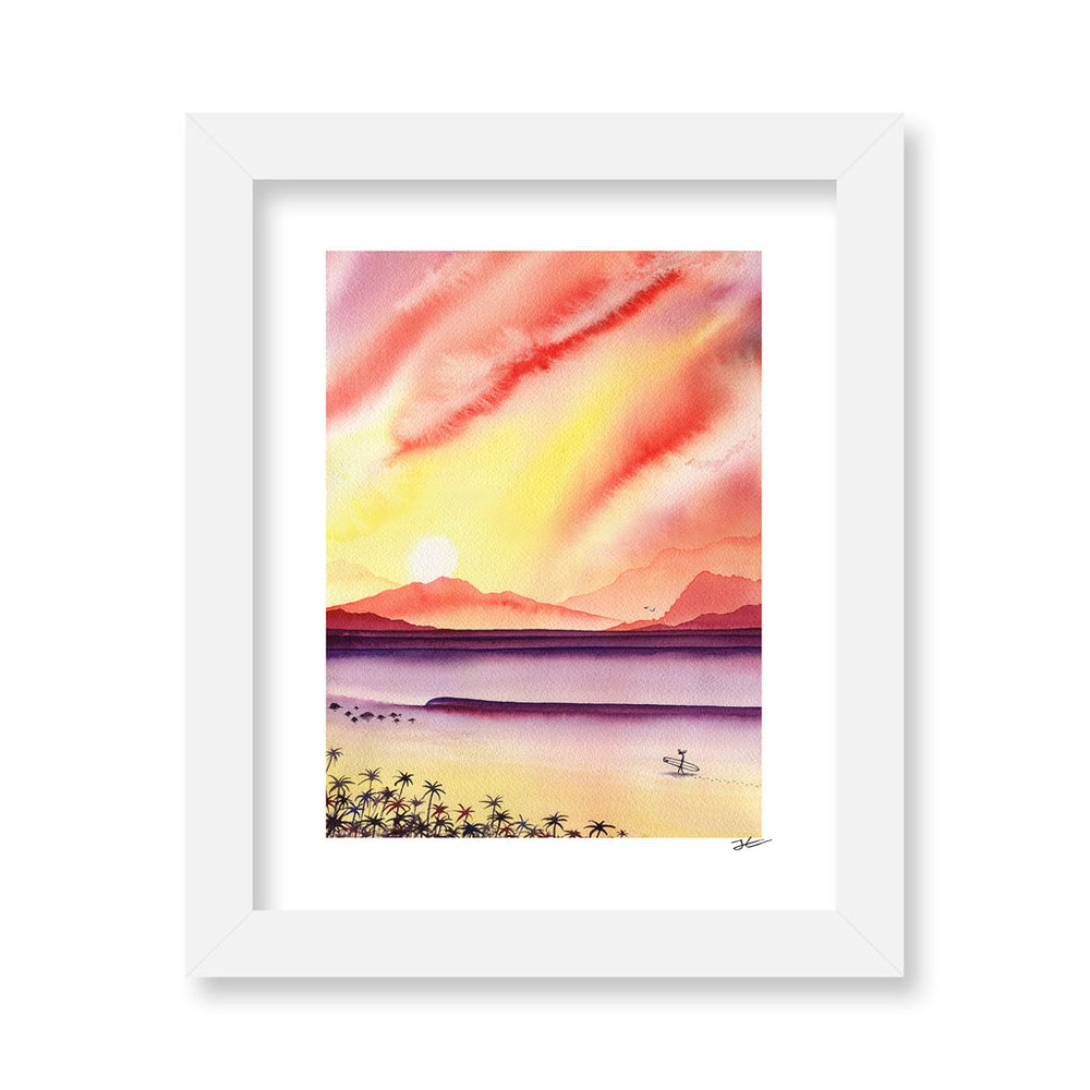 
                  
                    Sunset Surfing - Print/ Framed Print
                  
                