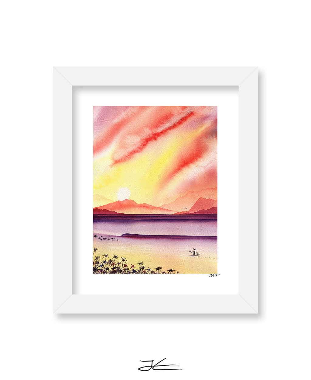 Sunset Surfing - Print/ Framed Print