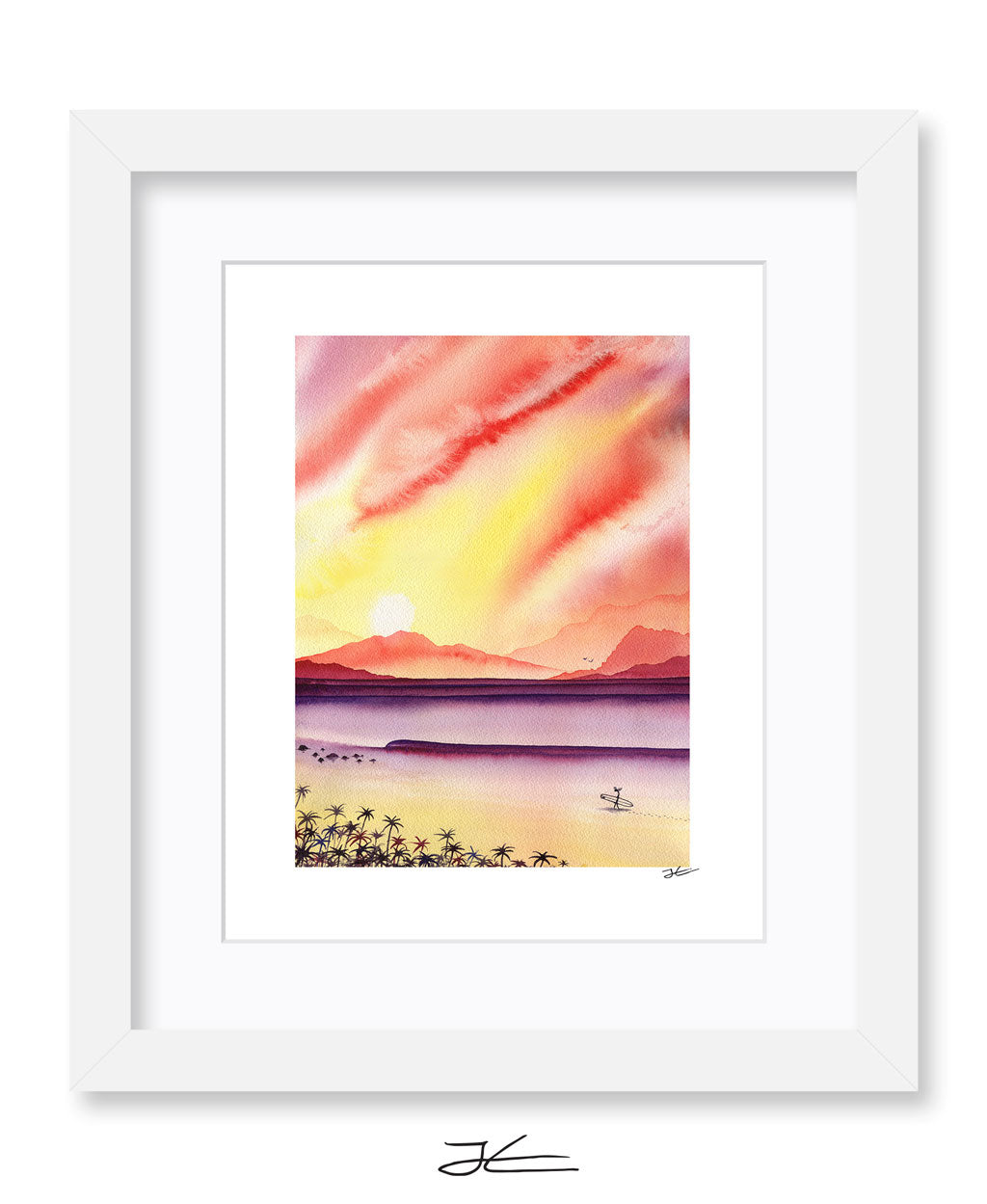 Sunset Surfing - Print/ Framed Print