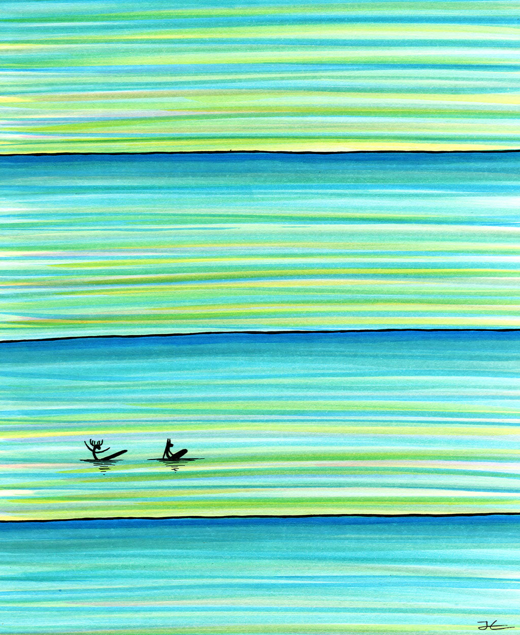 Surf Buddies - Print/ Framed Print