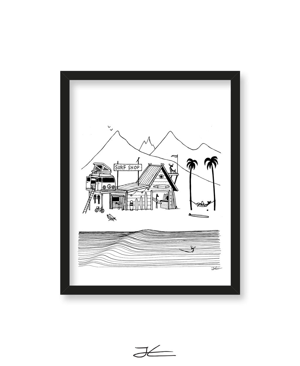 Surf Shop - Print/ Framed Print