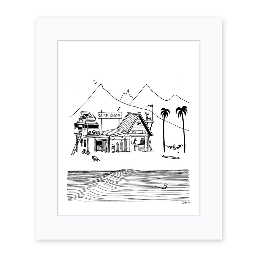 
                  
                    Surf Shop - Print/ Framed Print
                  
                