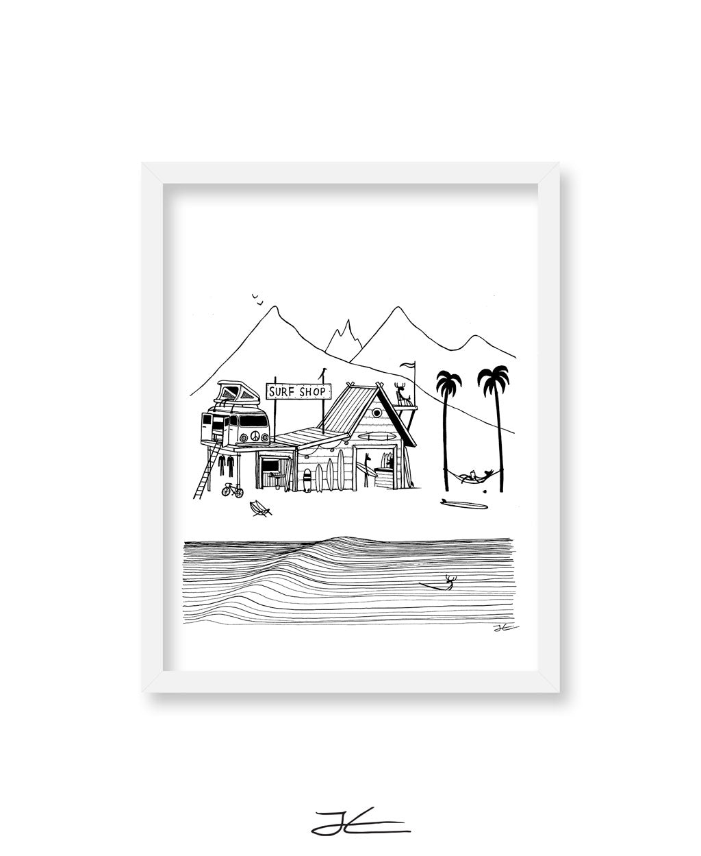 Surf Shop - Print/ Framed Print