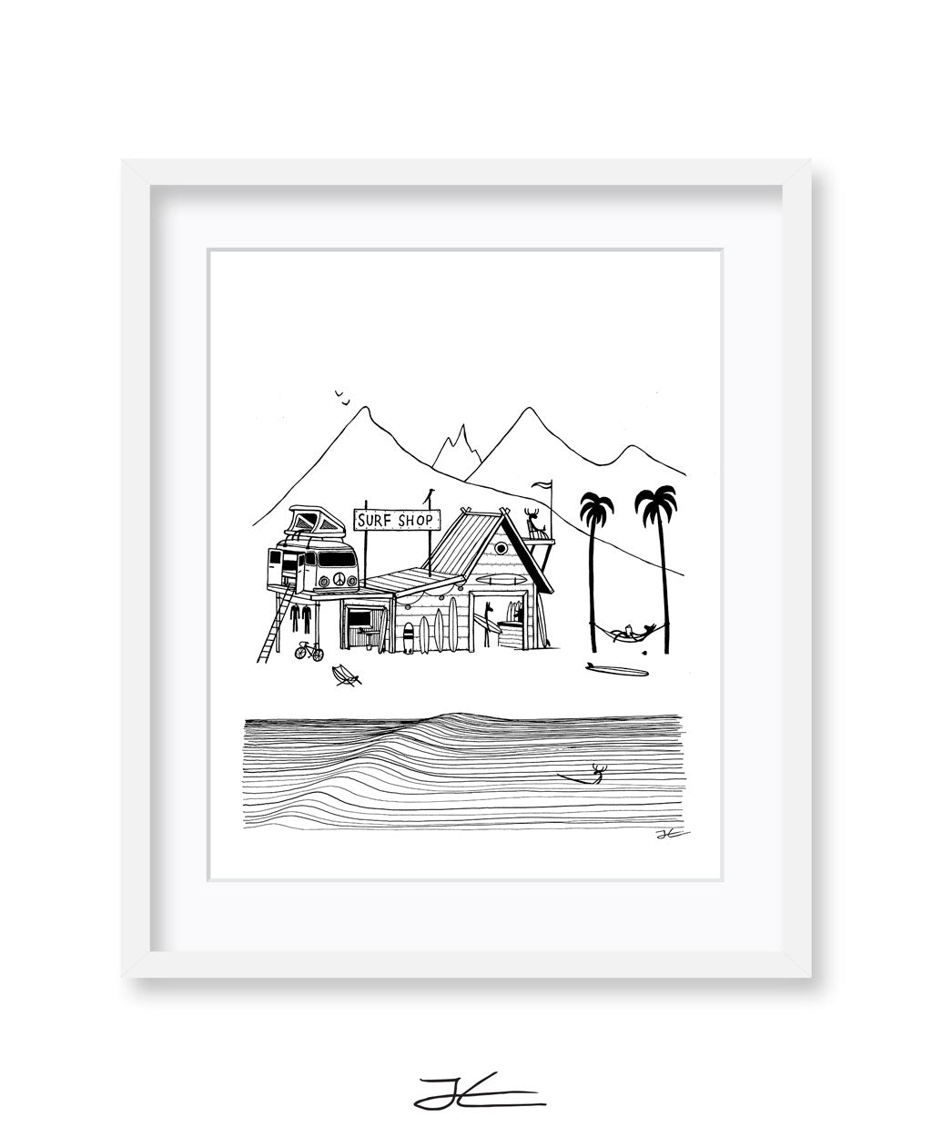 Surf Shop - Print/ Framed Print