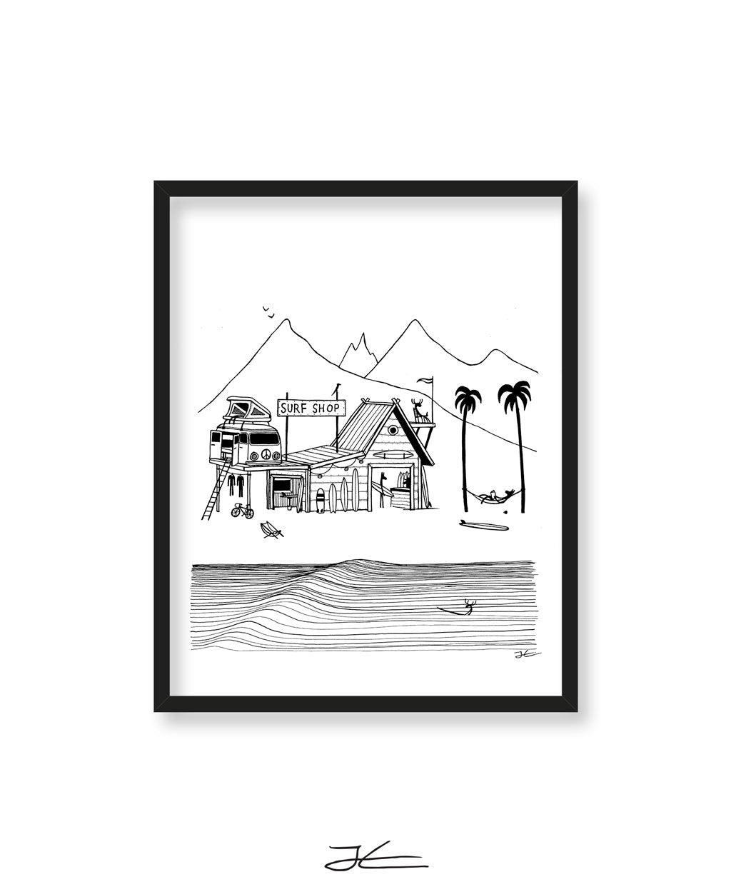 Surf Shop - Print/ Framed Print