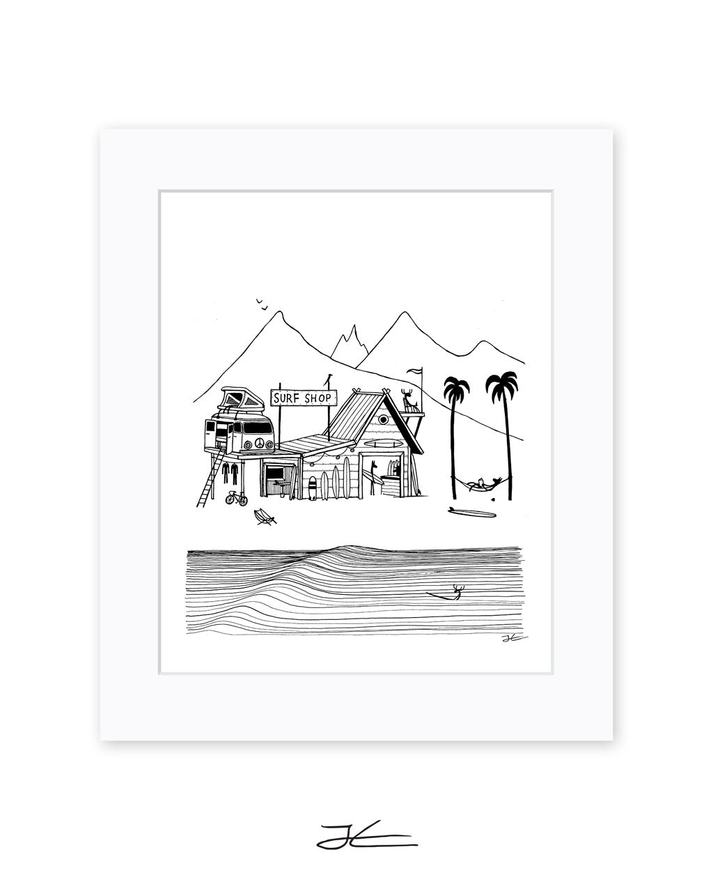 Surf Shop - Print/ Framed Print